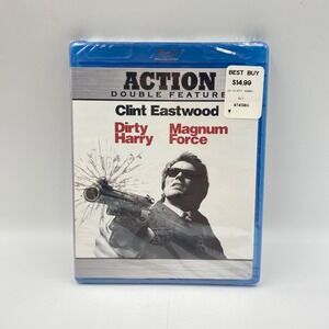 Clint Eastwood‎ Action Double Feature Dirty Harry Magnum Force Blu Ray New